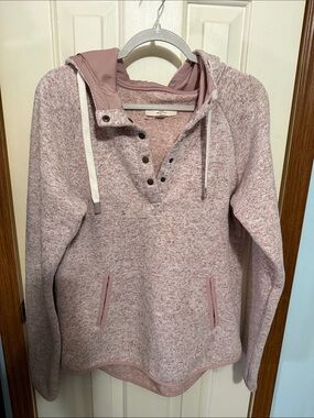 Thread & Supply Blush Pink Knit Pullover Hoodie